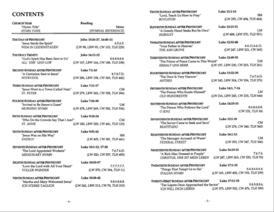 The Gospel Narrative Hymns for the Pentecost Season Series C Collection / Songbook scores gallery preview page 3