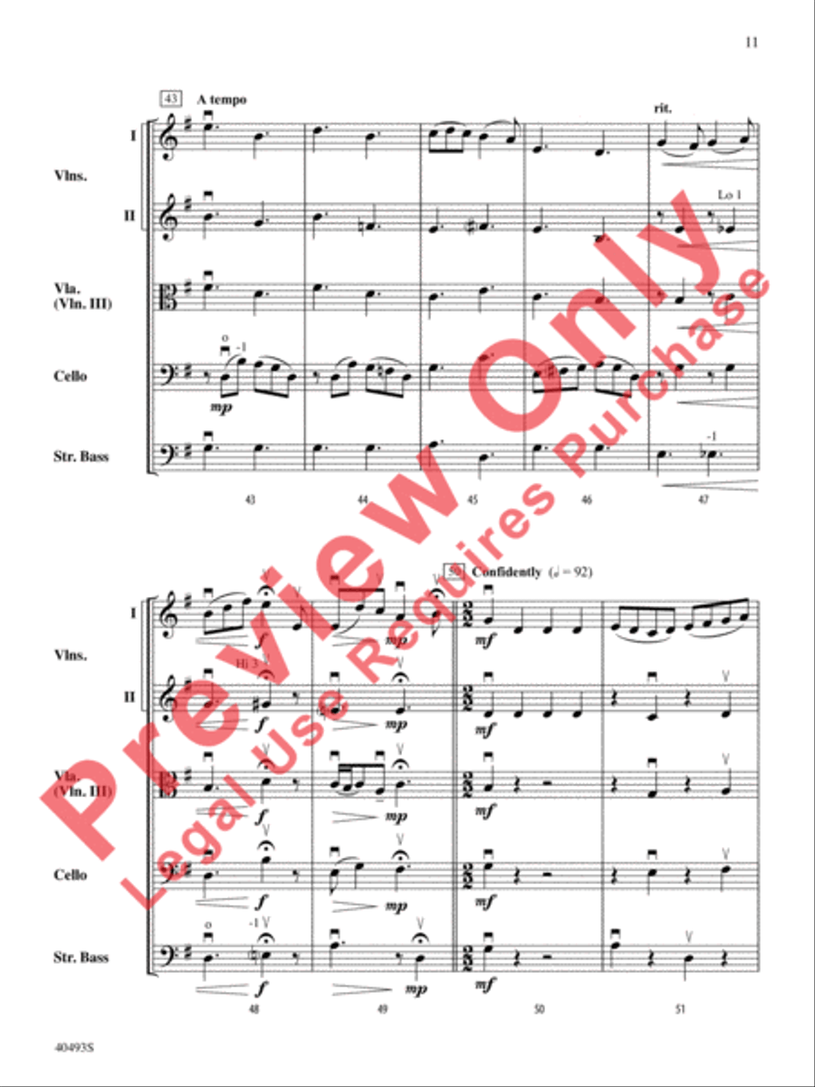 Christmas Toys on Parade String Orchestra scores gallery preview page 12