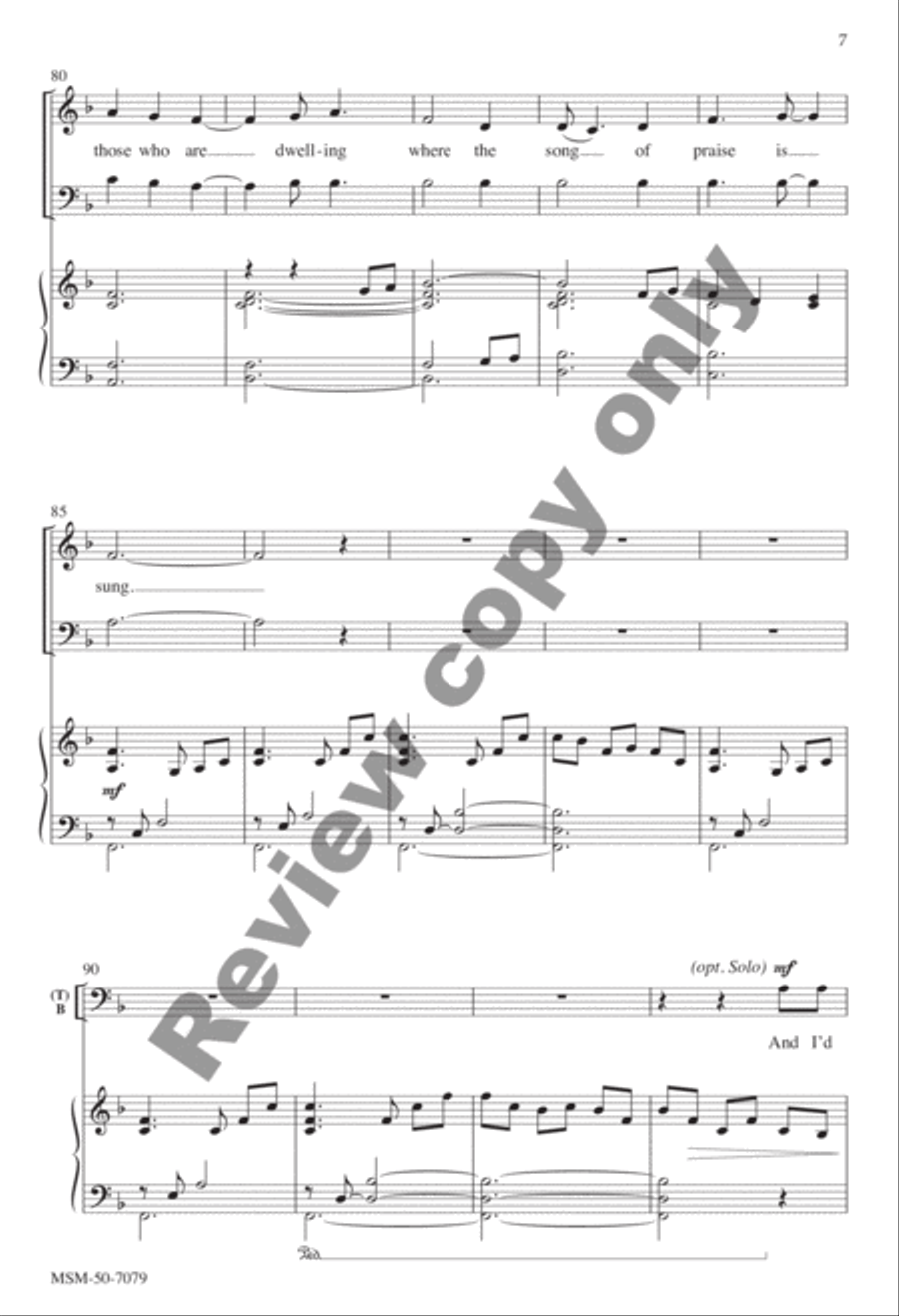 How Lovely Is Thy Dwelling Place 4-Part scores gallery preview page 18
