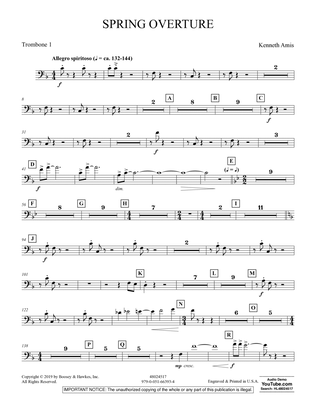 Spring Overture - Trombone 1