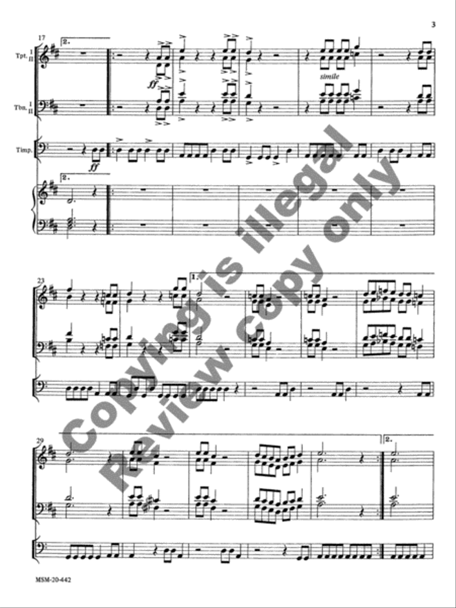 Dance Prelude on Thine Is the Glory Organ scores gallery preview page 7