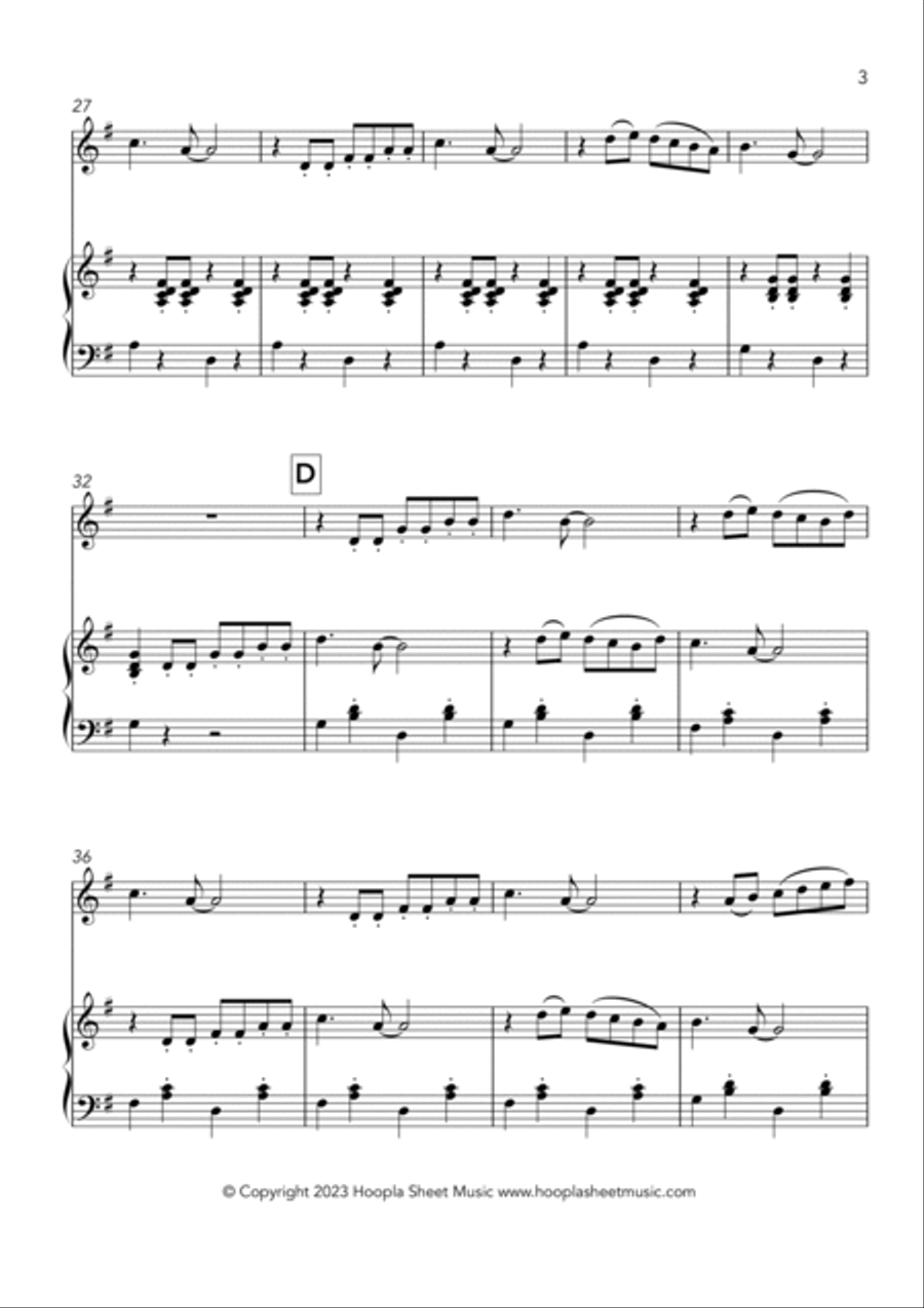 La Cucaracha Violin Solo scores gallery preview page 3