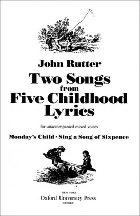 Book cover for Two Songs from Five Childhood Lyrics