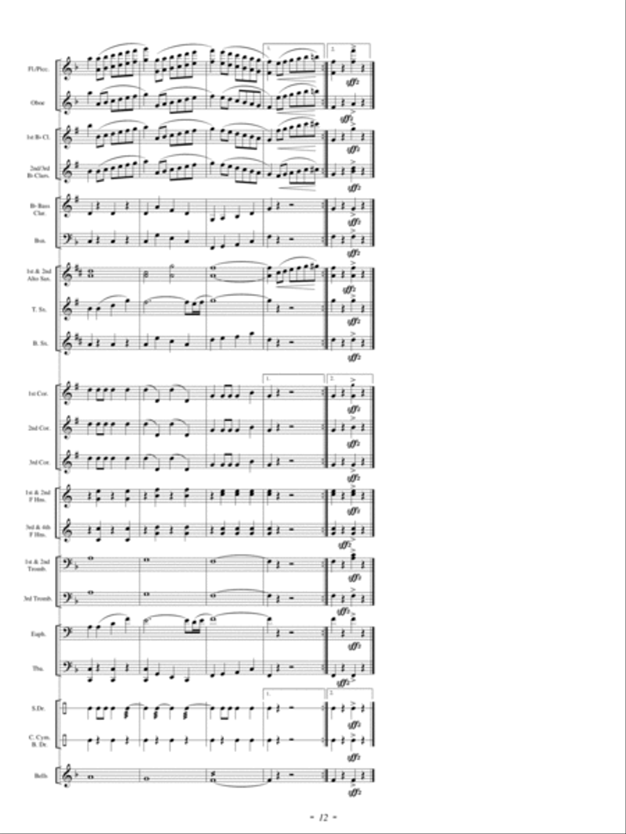 America Exultant Concert Band scores gallery preview page 11