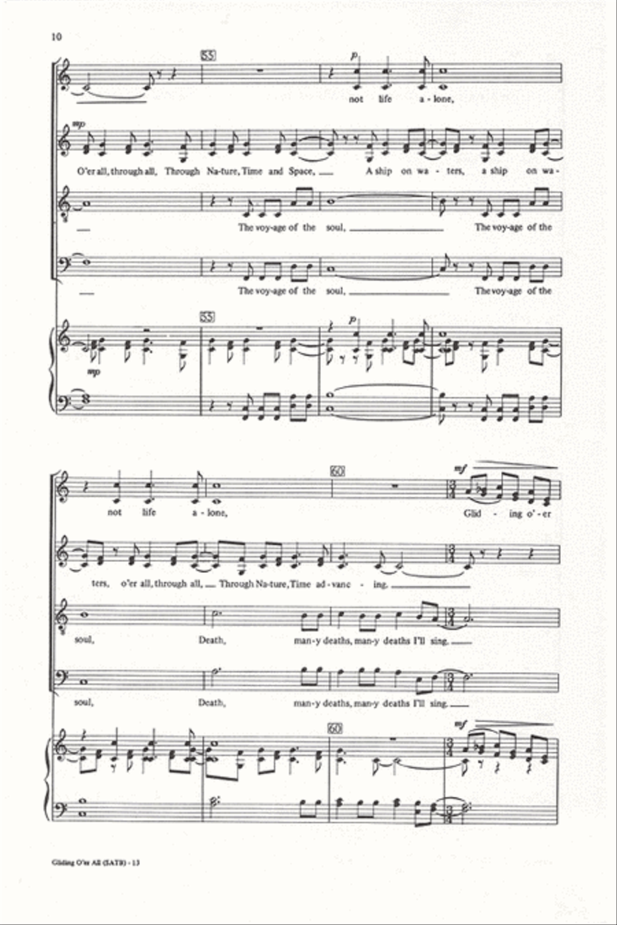 By The Roadside: Gliding O'er All 4-Part scores gallery preview page 9