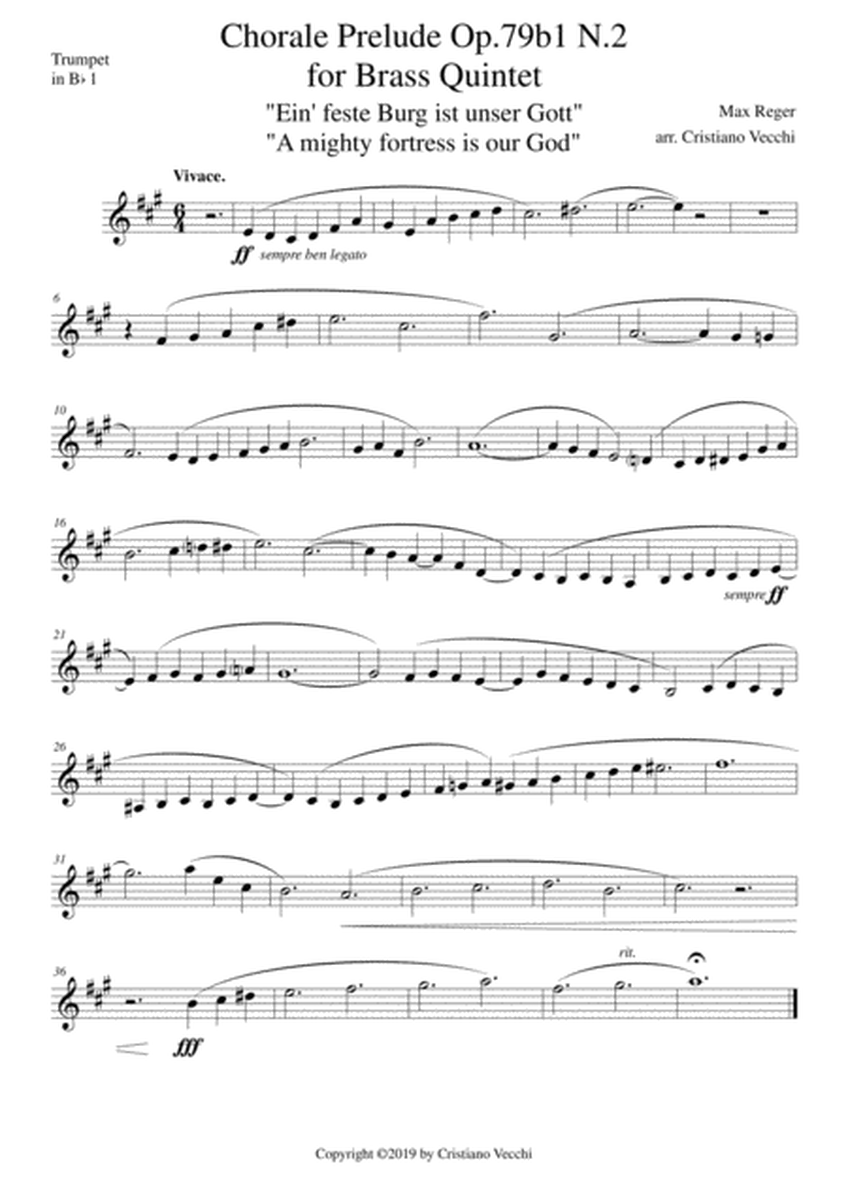 Chorale Prelude Op.79b1 N.2 for Brass Quintet image number null