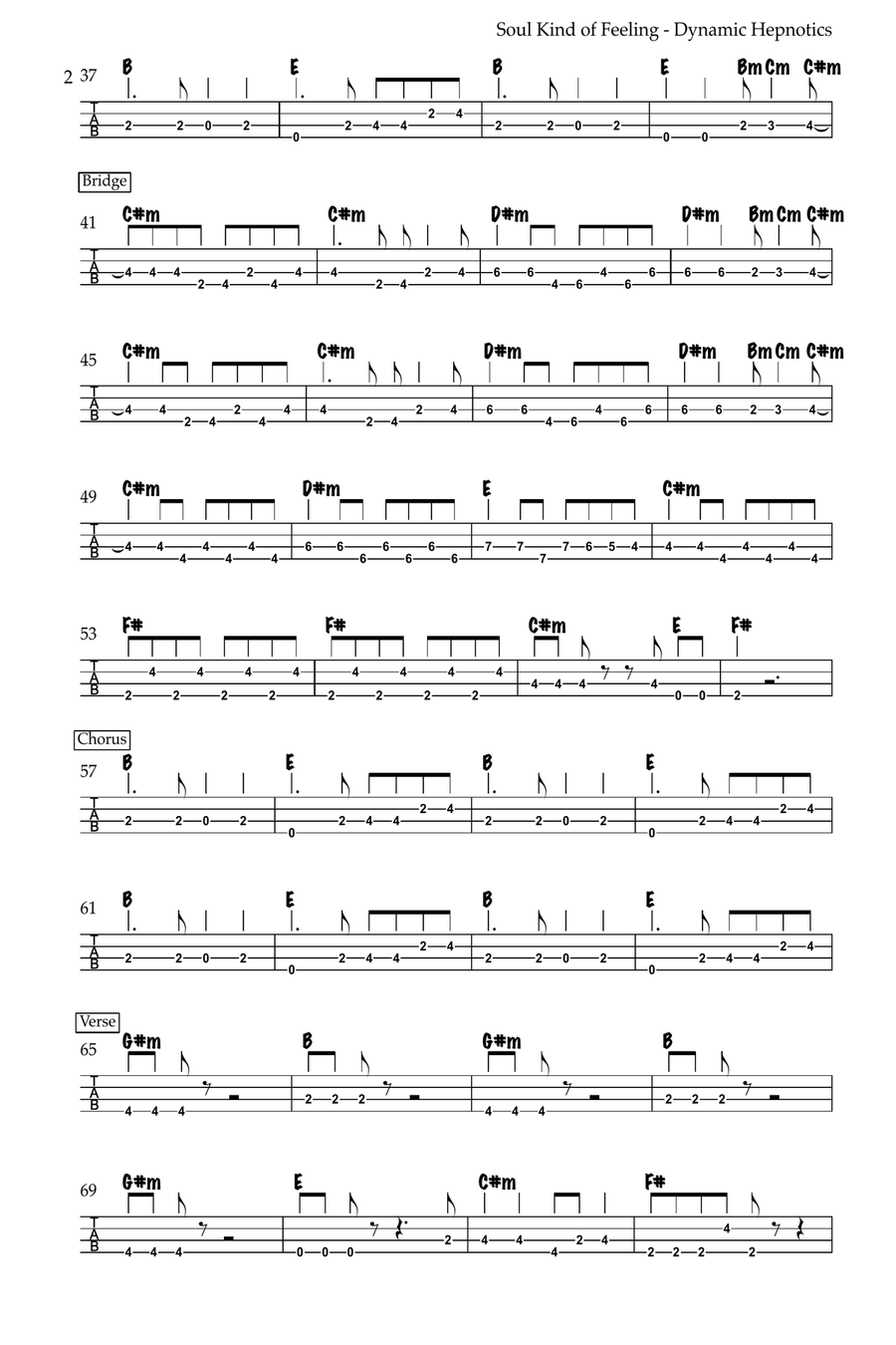 Soul Kind Of Feeling Acoustic Guitar scores gallery preview page 2