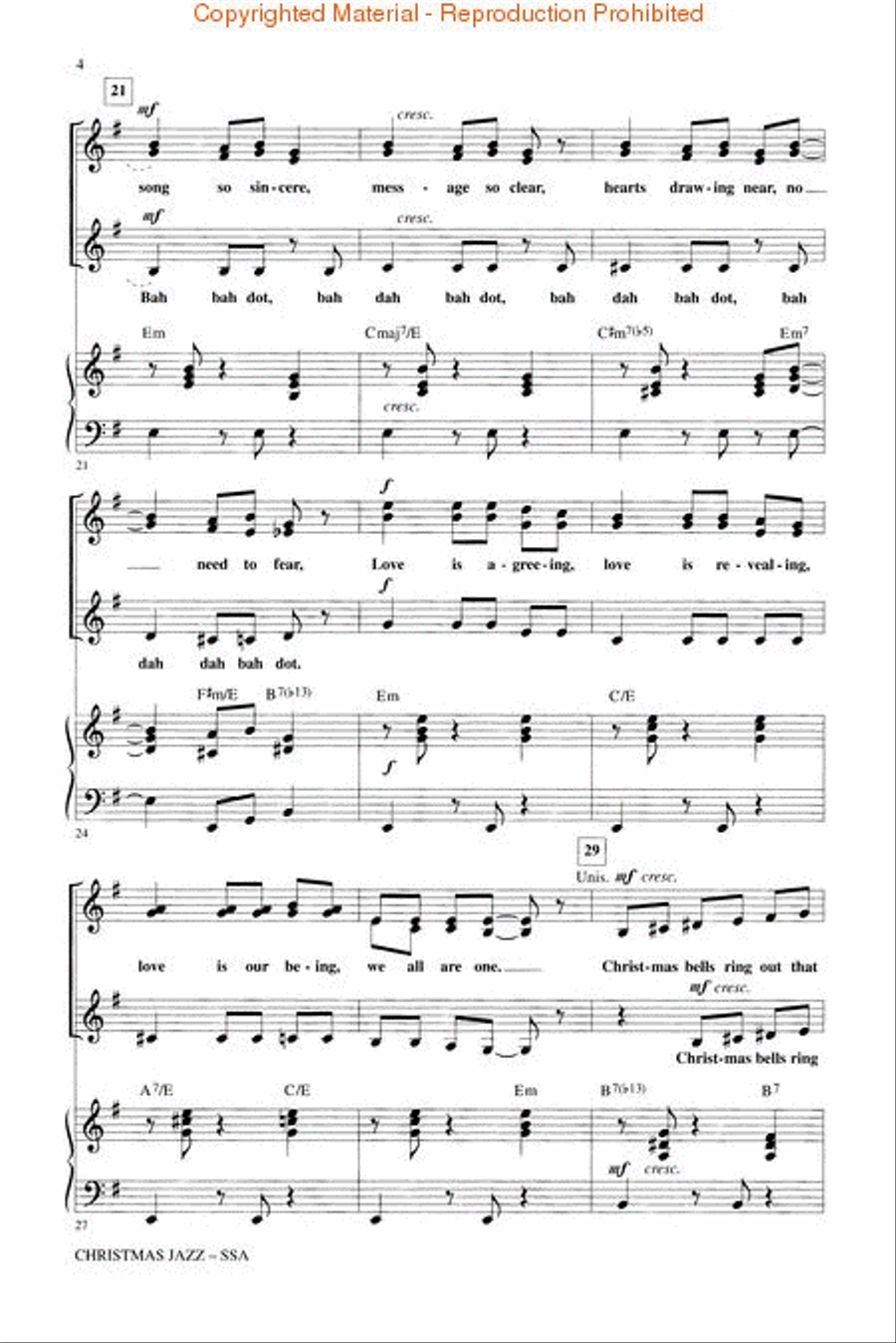 Christmas Jazz (Collection) SSA scores gallery preview page 3