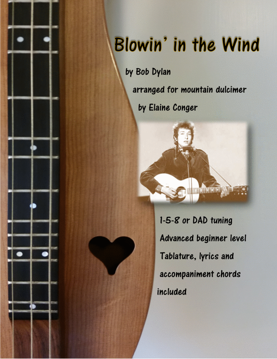 Blowin' In The Wind Dulcimer scores gallery preview page 1