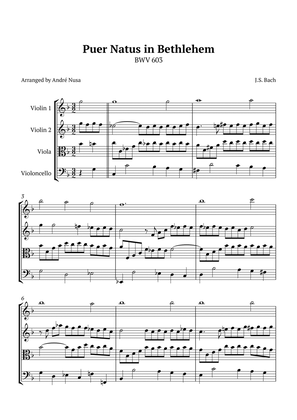 Puer Natus in Bethlehem BWV 603
