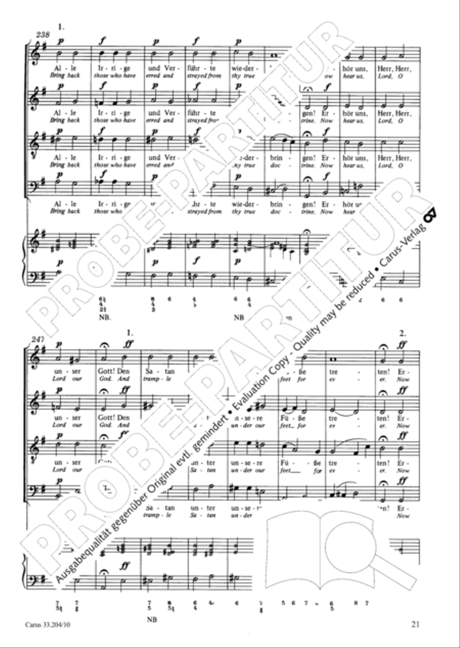 Lord of all, be merciful (Die alte Litanei 1) 4-Part scores gallery preview page 22