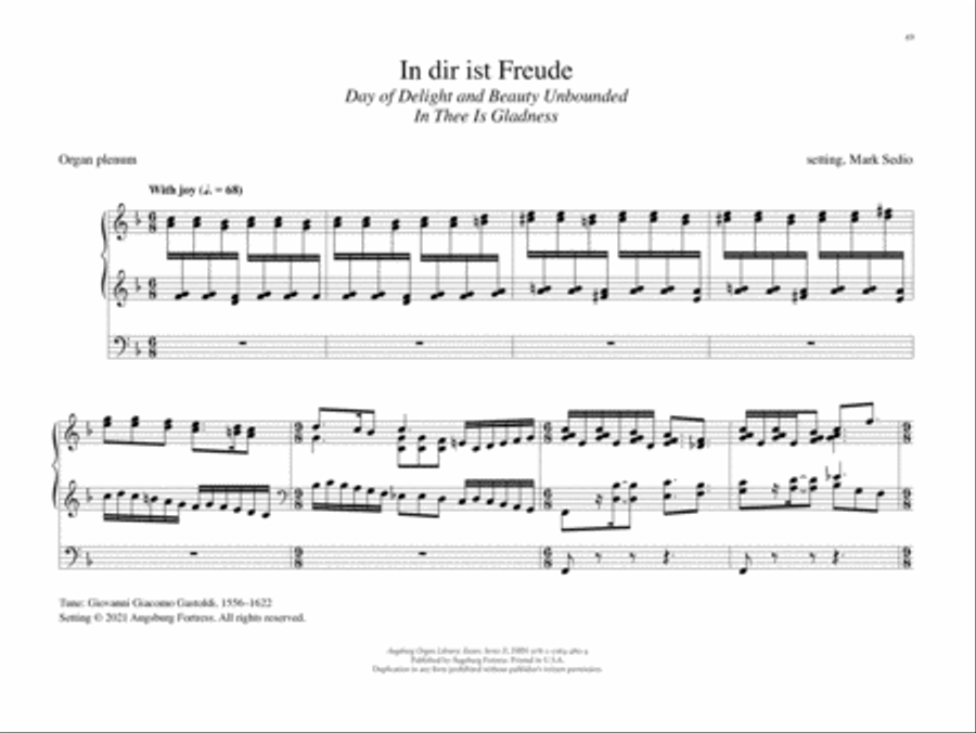 Augsburg Organ Library Series 2: Easter Organ scores gallery preview page 8