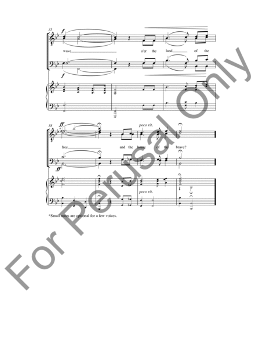 The Star-Spangled Banner The Star-Spangled Banner TTBB scores gallery preview page 16