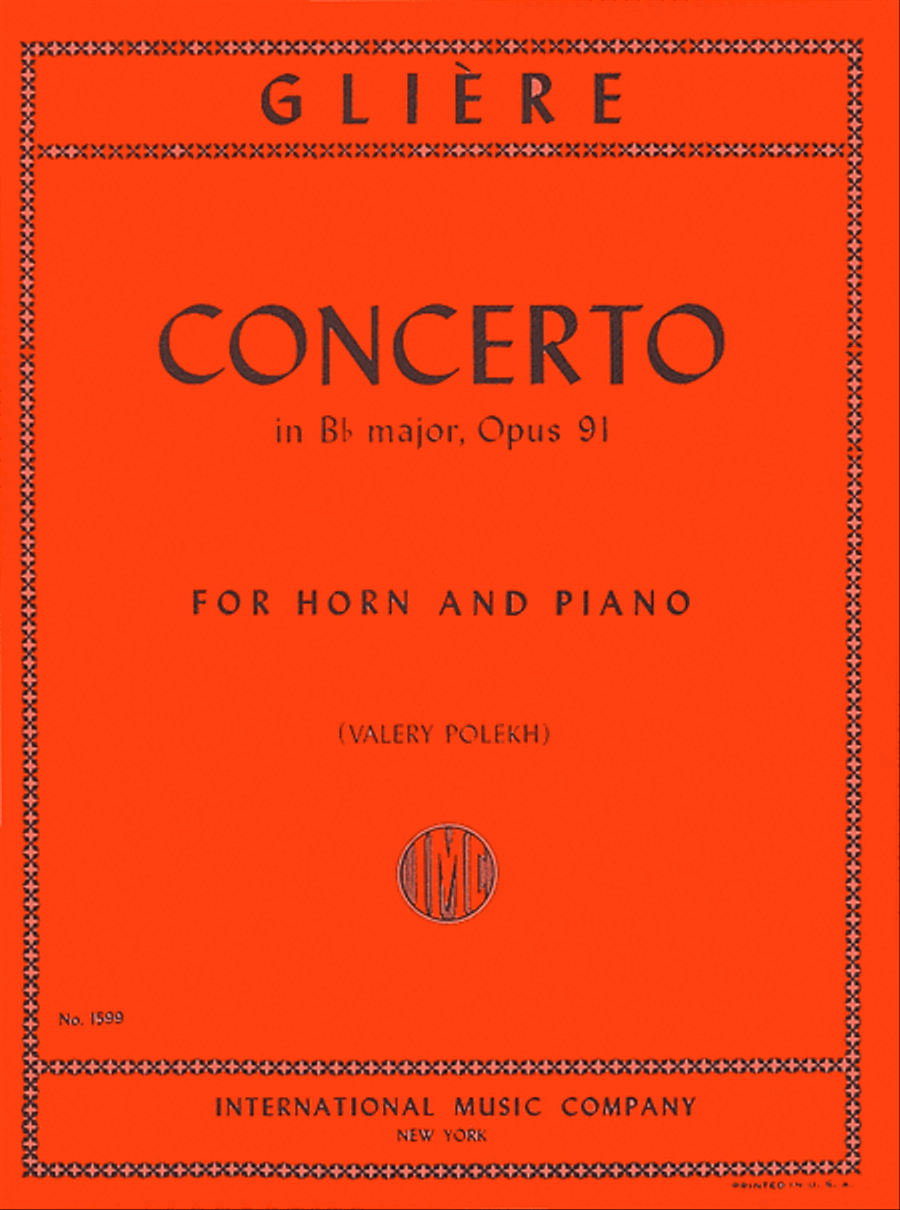 Concerto in B flat major - Opus 91 Piano Accompaniment scores gallery preview page 1