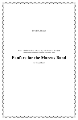 Fanfare For the Marcus Band - Score Only