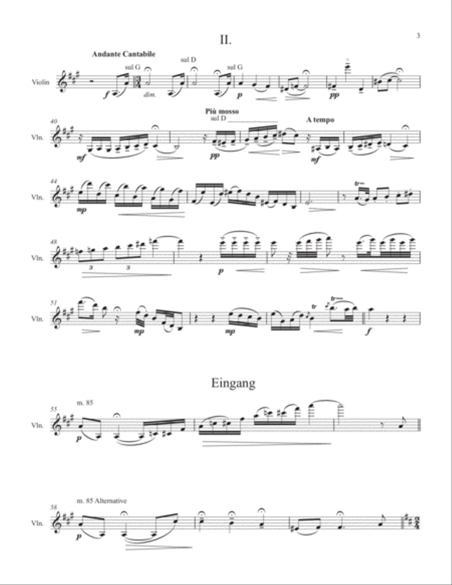 Cadenzas for W.A.Mozart Violin Concerto No.4 Violin Solo scores gallery preview page 4