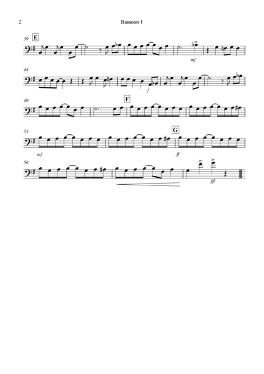 The Entertainer for Bassoon Quartet The Entertainer for Bassoon Quartet Bassoon Quartet scores gallery preview page 5