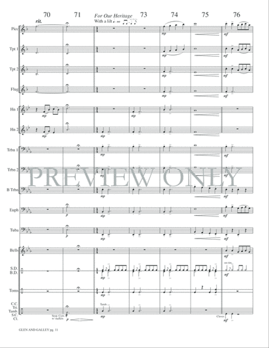 Glen and Galley Glen and Galley Small Ensemble scores gallery preview page 13