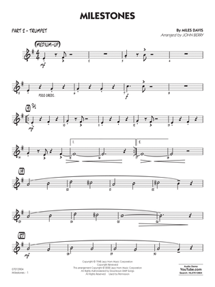 Milestones (arr. John Berry) - Part 2 - Bb Trumpet