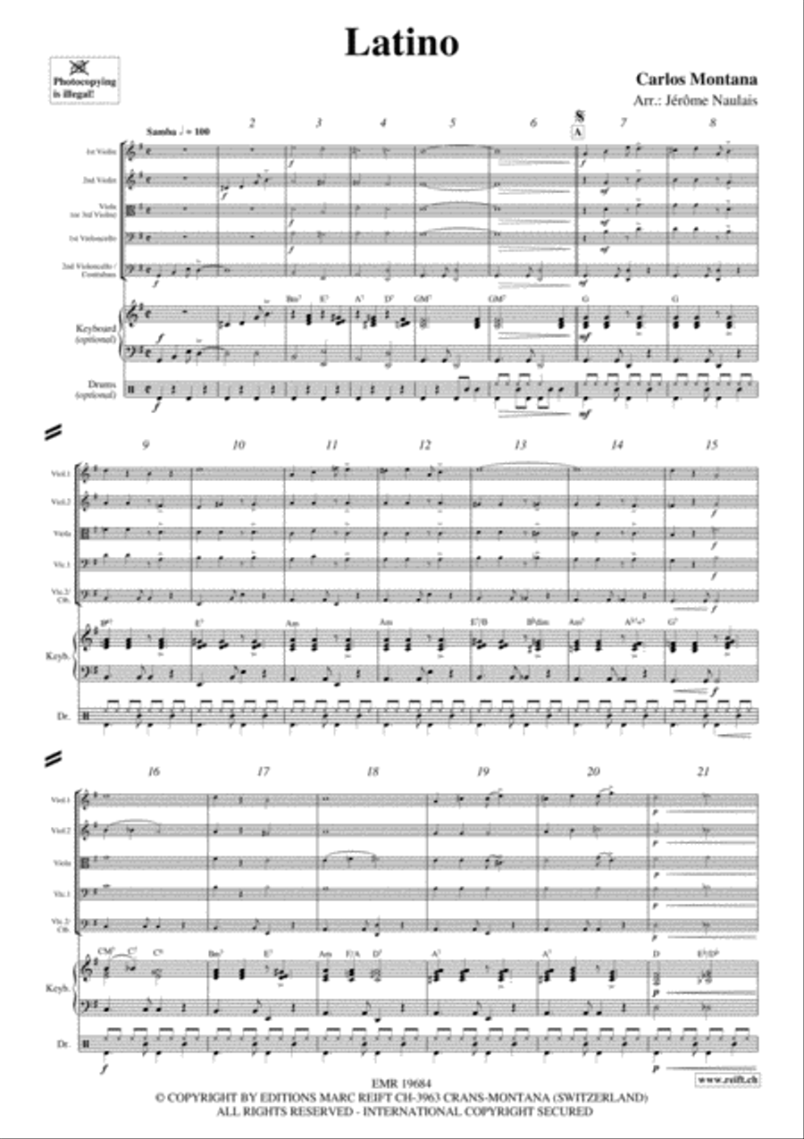 Latino String Quintet scores gallery preview page 3
