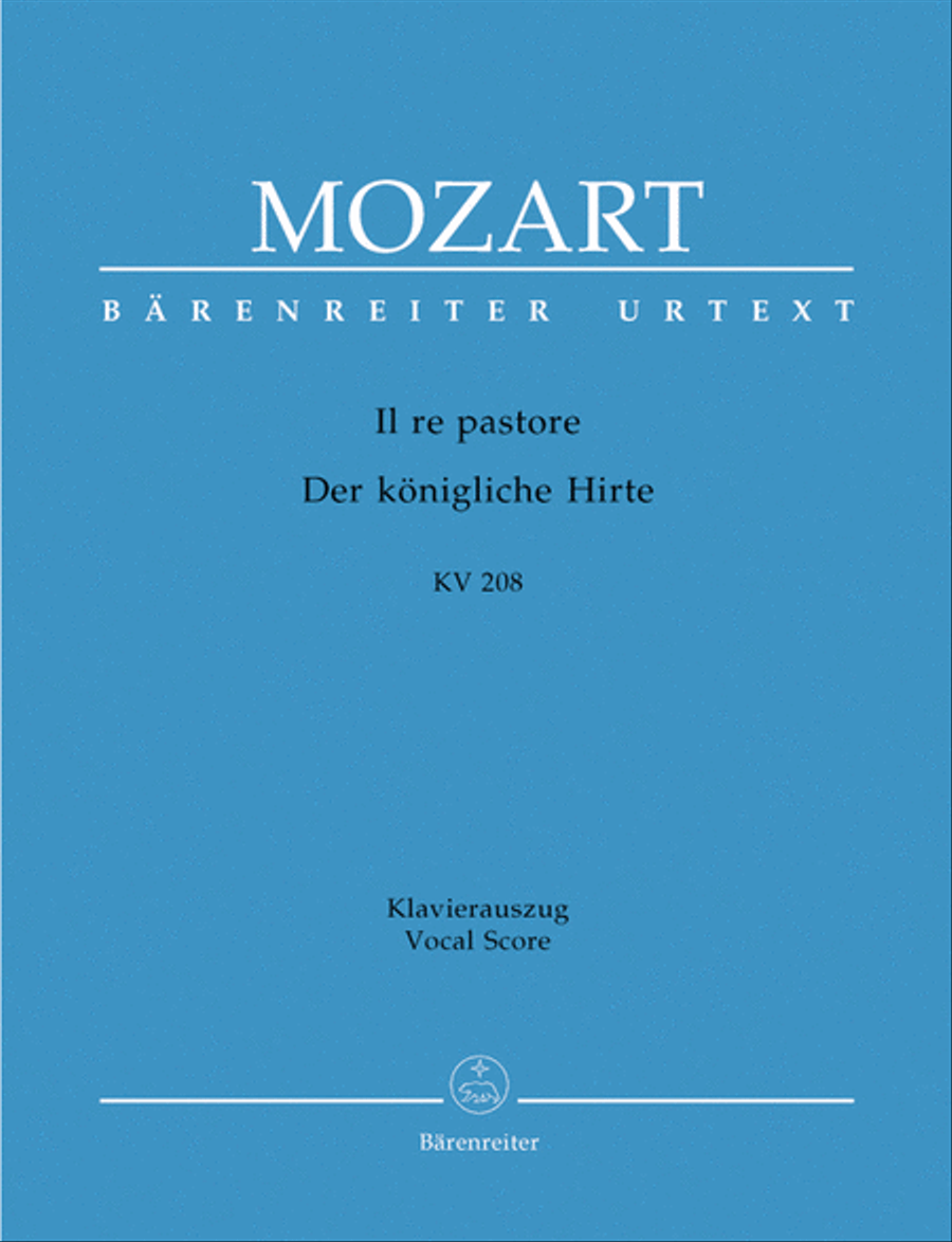 Il re pastore (Der konigliche Hirte) KV 208 Tenor Voice scores gallery preview page 1