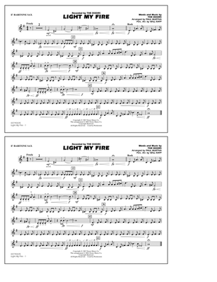 Light My Fire (arr. Paul Murtha) - Eb Baritone Sax