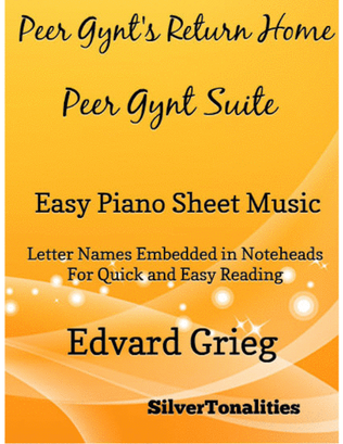 Peer Gynt's Return Home Peer Gynt Suite Easy Piano Sheet Music
