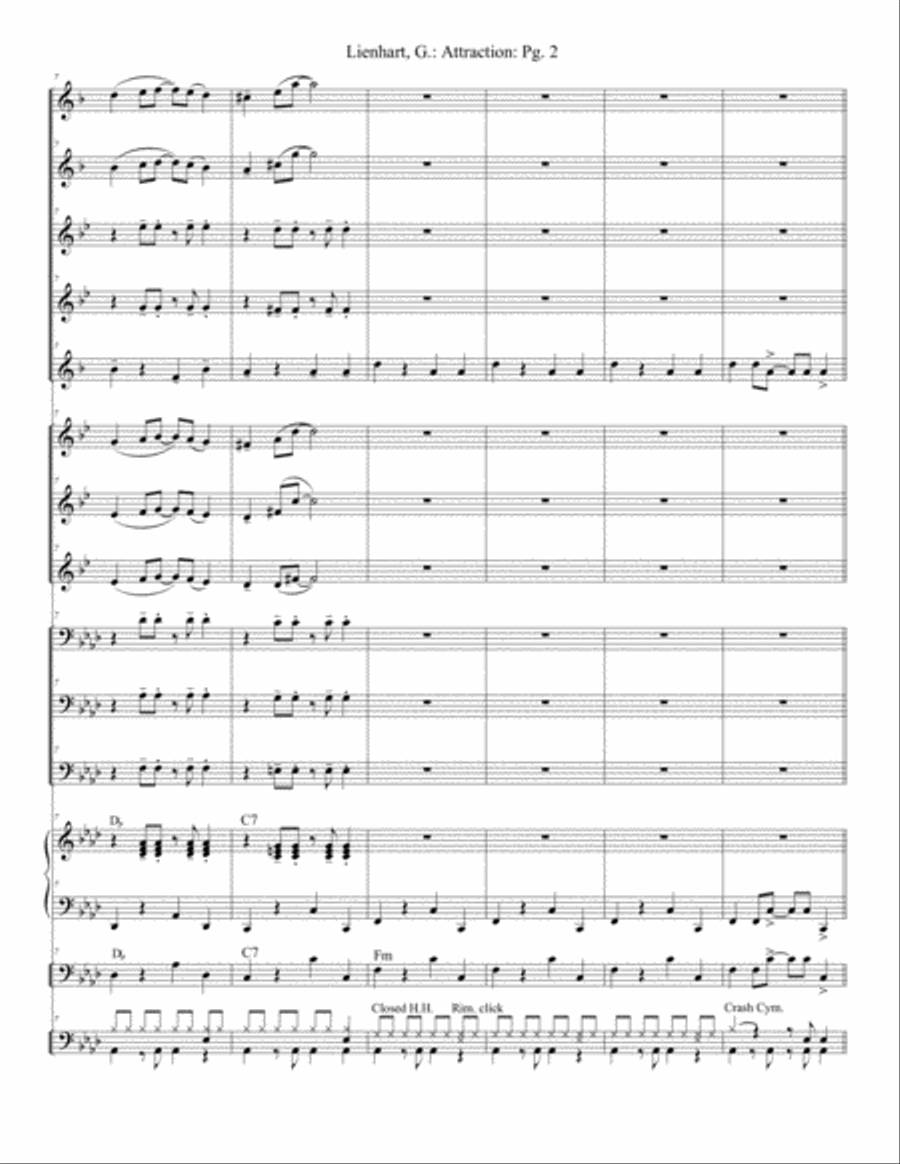 Attraction Jazz Ensemble scores gallery preview page 2
