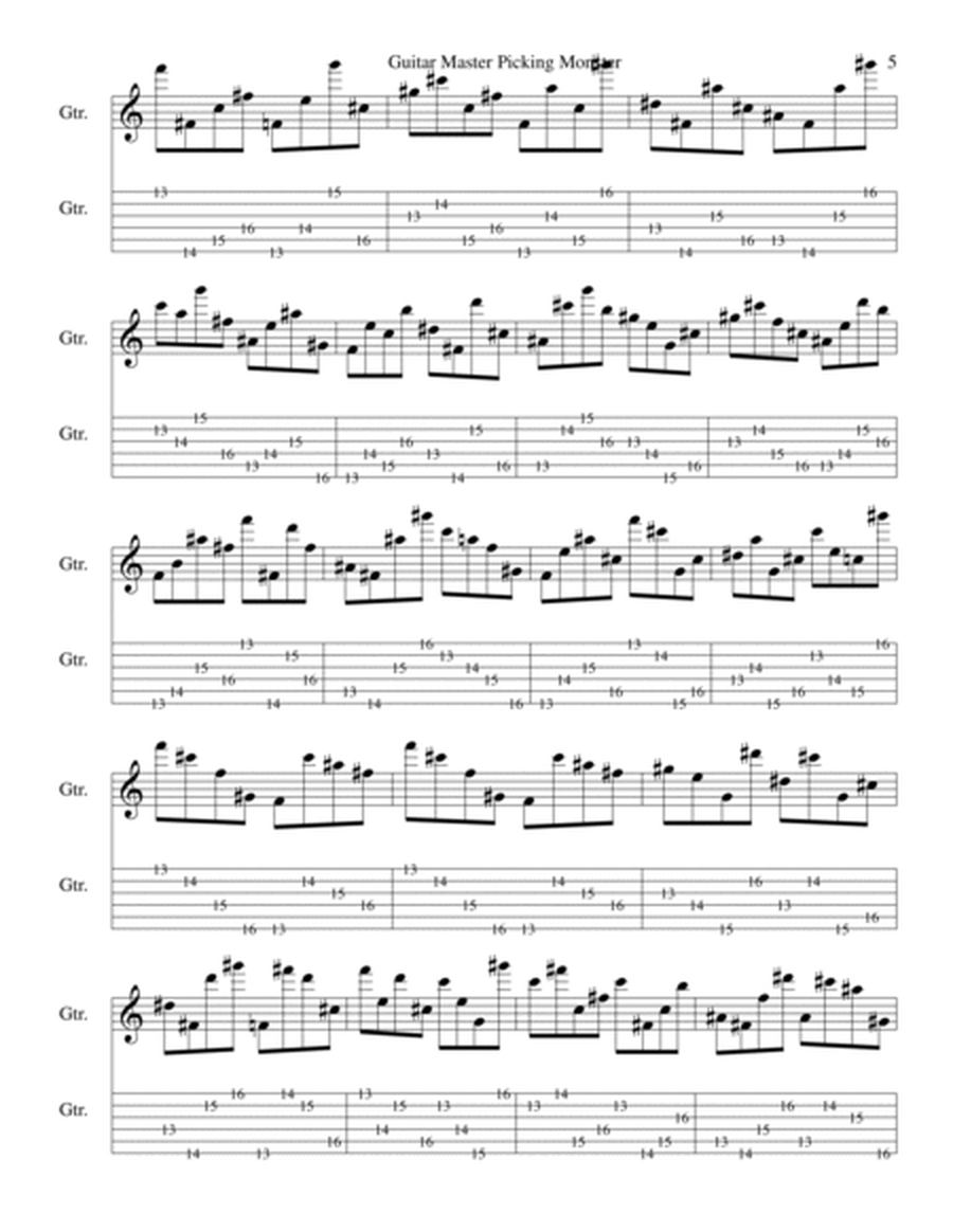 Guitar Picking Monster 2 (Etudes and Exercises 01)