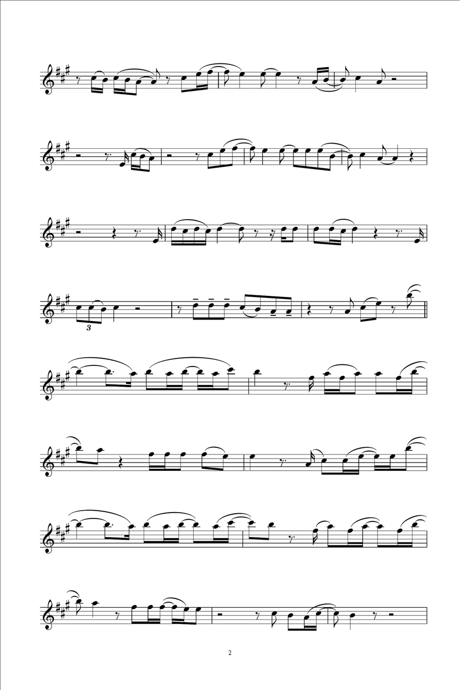 Angels Alto Saxophone scores gallery preview page 2