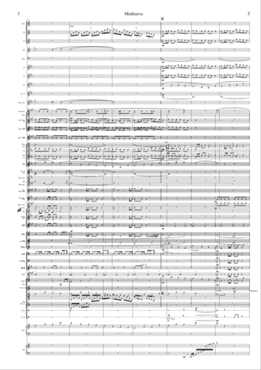 Medioevo By Jannes Jacobs Concert Band scores gallery preview page 3