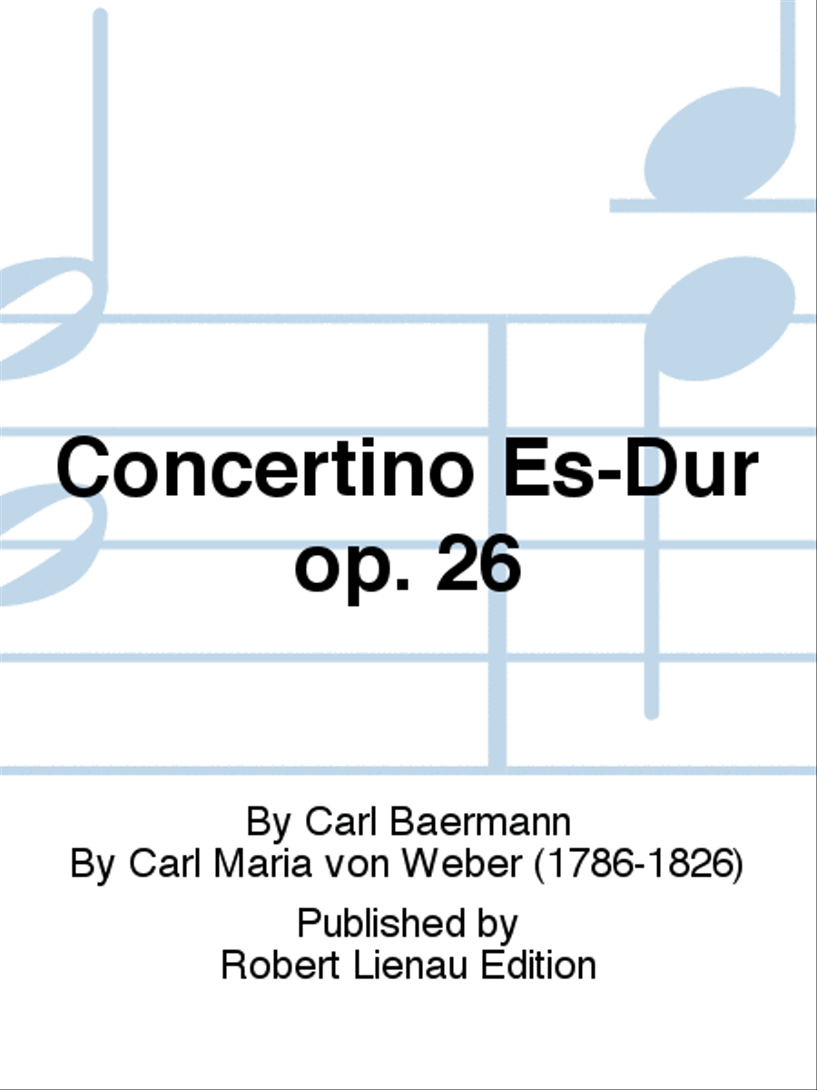 Clarinet Concertino In E Flat Op.26 Clarinet Solo scores gallery preview page 1