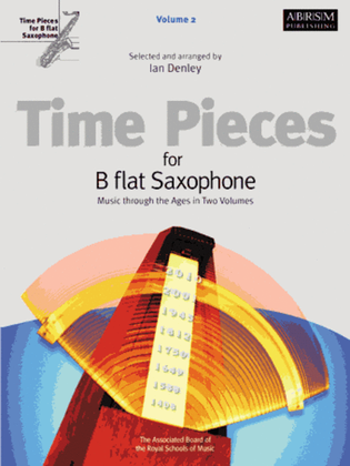 Book cover for Time Pieces for B flat Saxophone, Volume 2