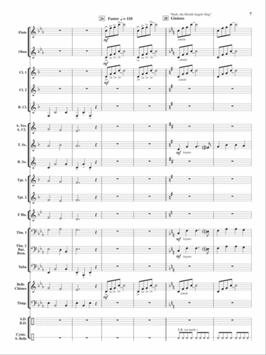 An Angelic Christmas An Angelic Christmas Concert Band scores gallery preview page 6