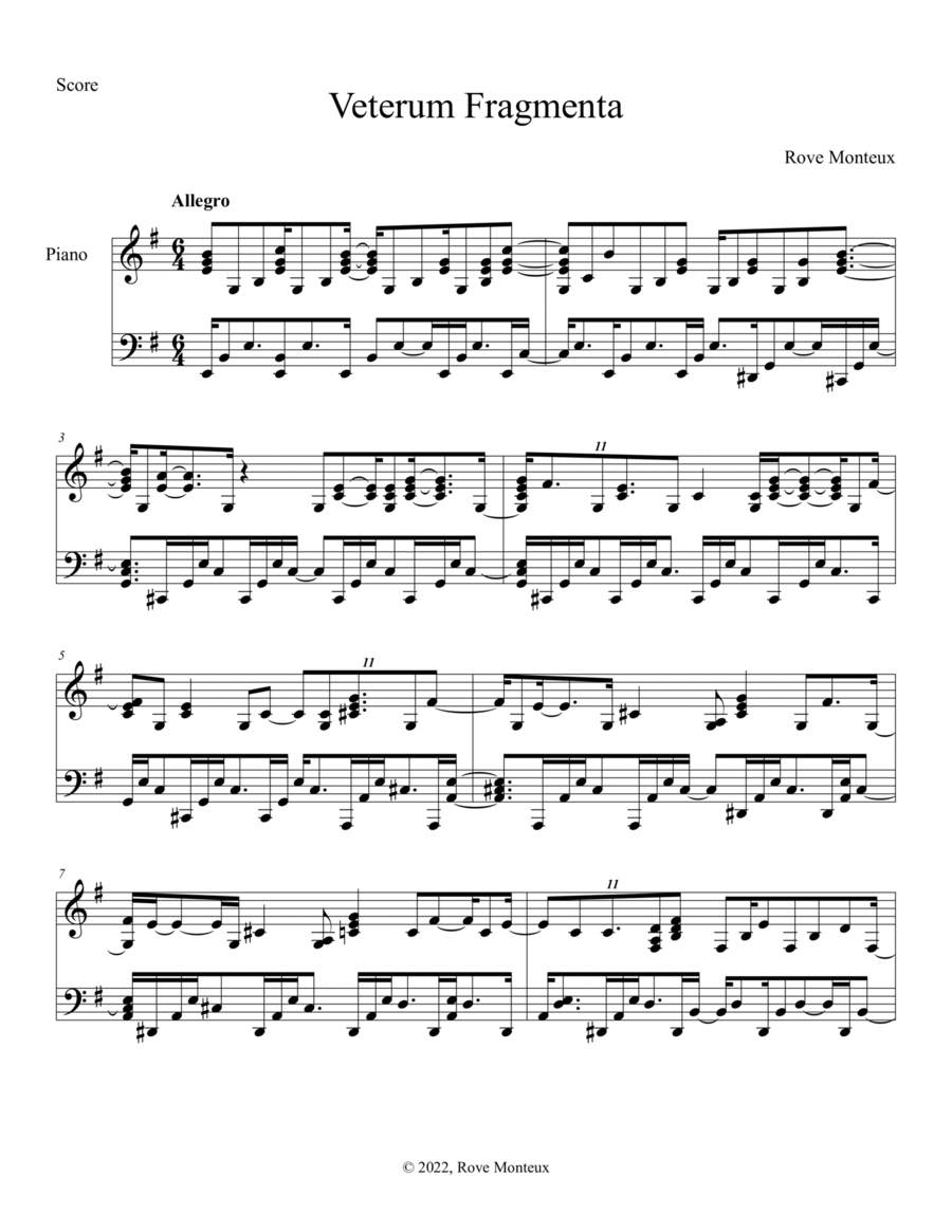 Veterum Fragmenta Part scores gallery preview page 1