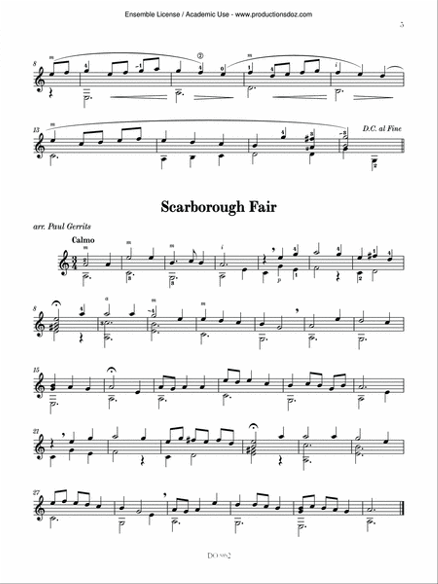 Learn & Conquer Guitar Repertoire, beginner 1 Classical Guitar scores gallery preview page 5