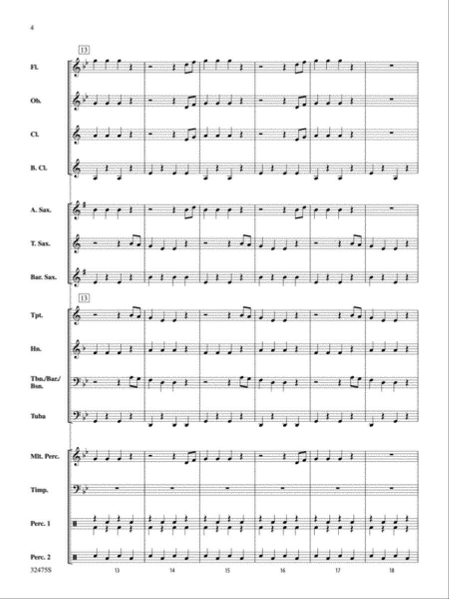 I'm an Old Cowhand (from the Rio Grande) Concert Band scores gallery preview page 4