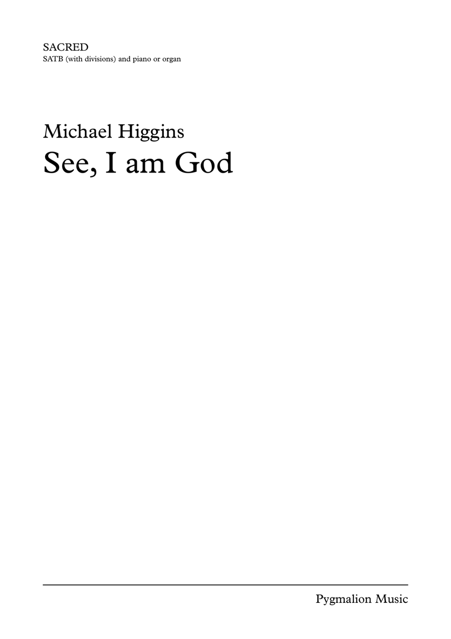 See, I am God 4-Part scores gallery preview page 1