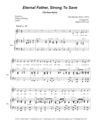 Eternal Father, Strong To Save (The Navy Hymn) (Unison choir)