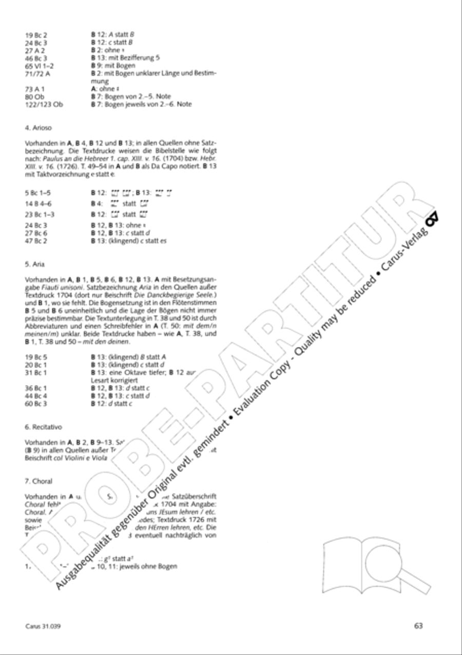 Give the hungry ones thy bread (Brich dem Hungrigen dein Brot) 4-Part scores gallery preview page 63