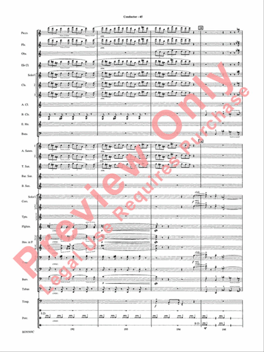 Jericho Concert Band scores gallery preview page 50