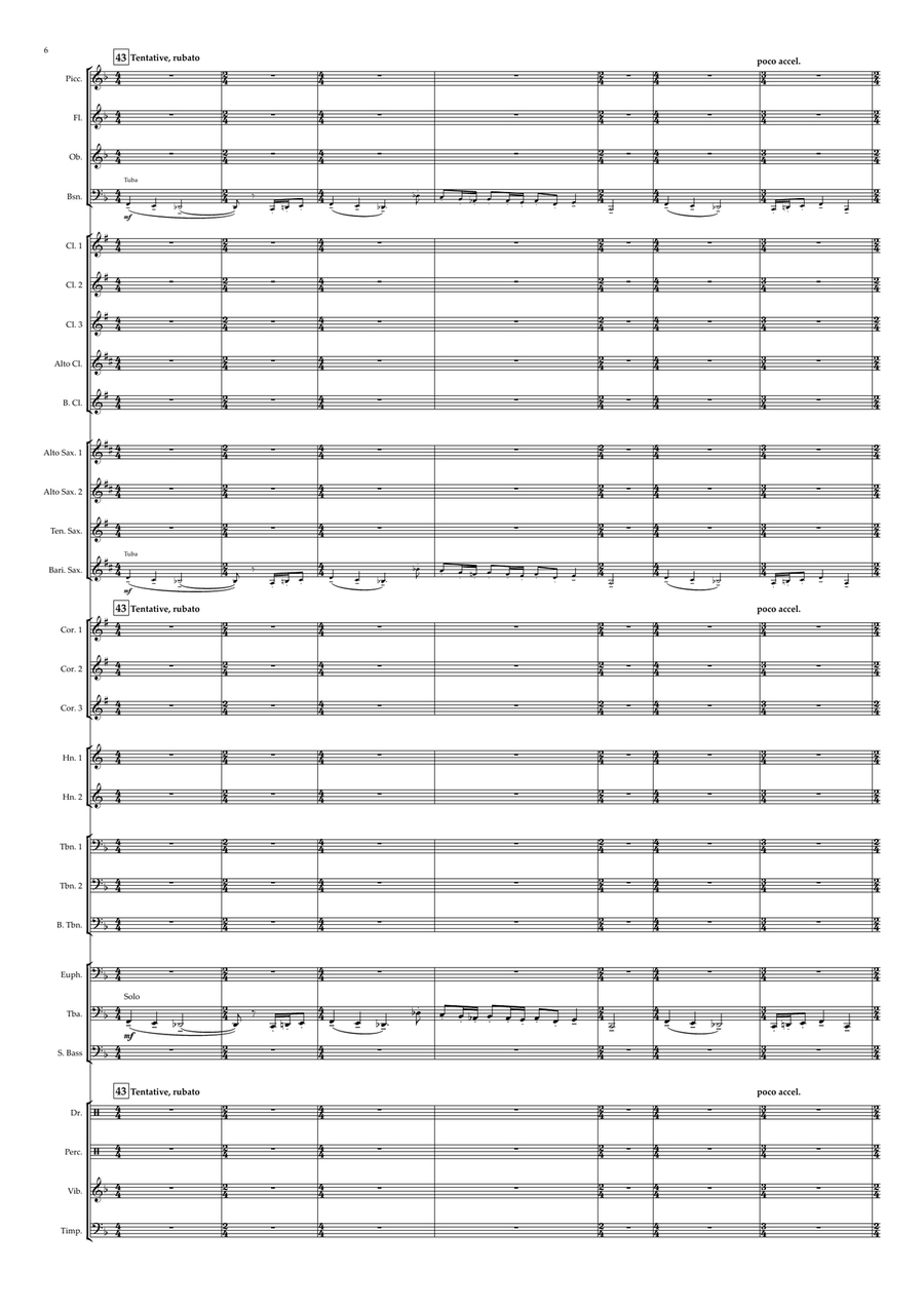 Medley: Wallace And Gromit Theme with The Wrong Trousers (Video Version Incidental) and Anti-Pest... Concert Band scores gallery preview page 6