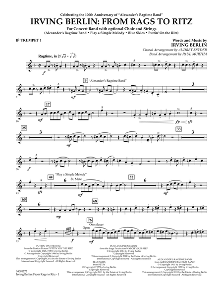 Irving Berlin: From Rags To Ritz - Bb Trumpet 1