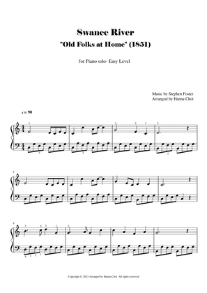 Swanee River (Old Folks at Home) / For Piano Solo - Easy Level