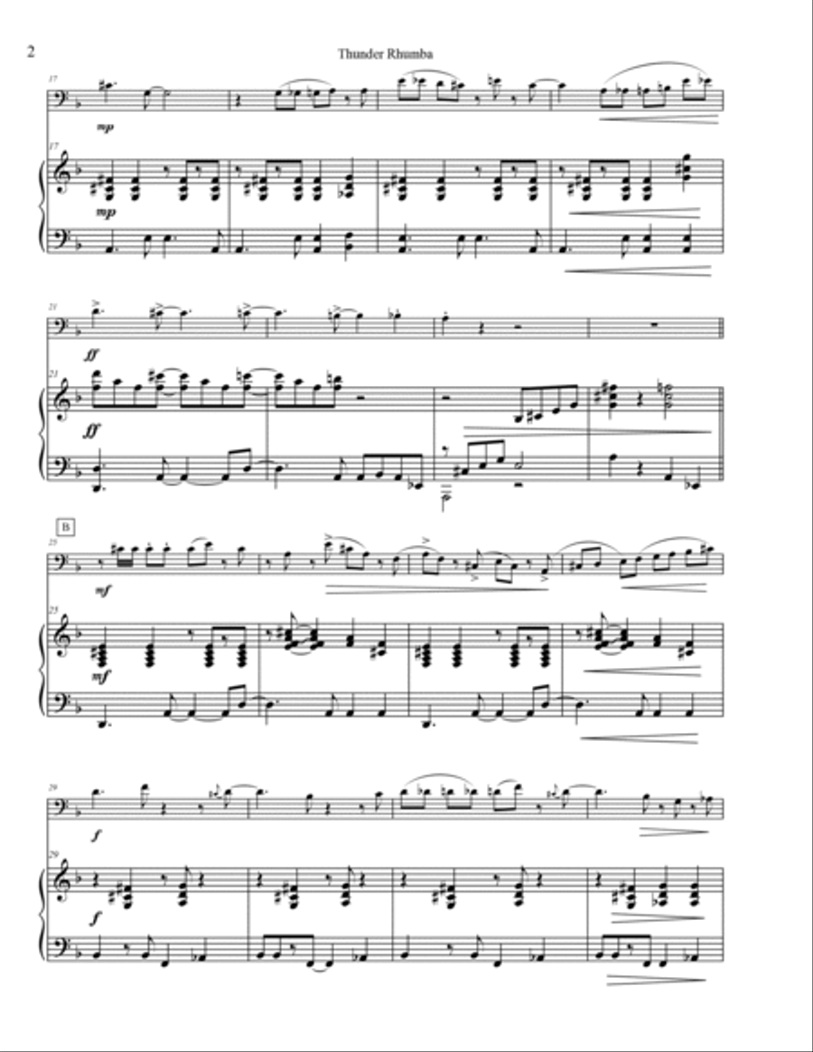 Thunder Rhumba Thunder Rhumba Piano scores gallery preview page 4