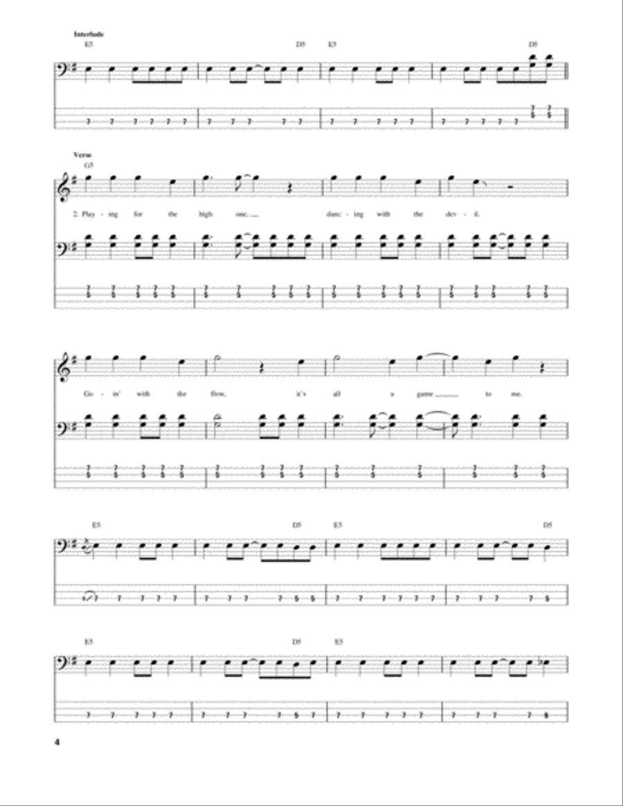 Ace Of Spades Guitar Tablature scores gallery preview page 4
