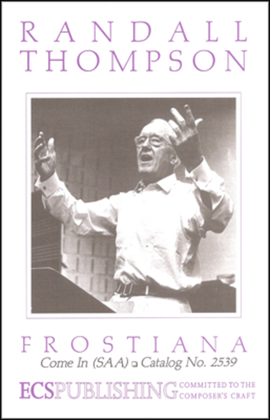 Book cover for Come In - SAA - From "Frostiana"