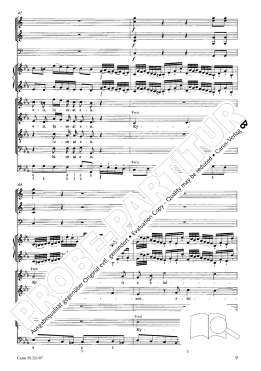 Requiem in C minor 4-Part scores gallery preview page 16