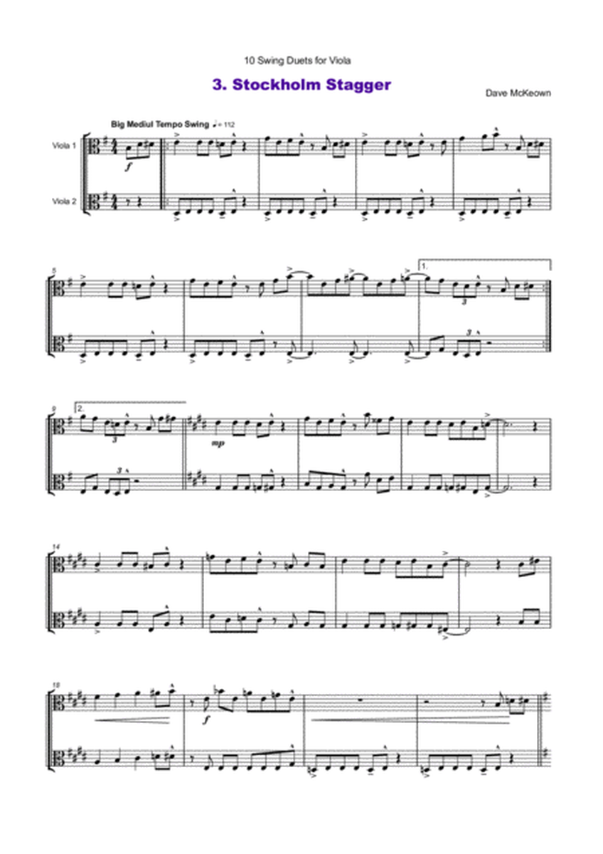 10 Swing Duets for Viola image number null