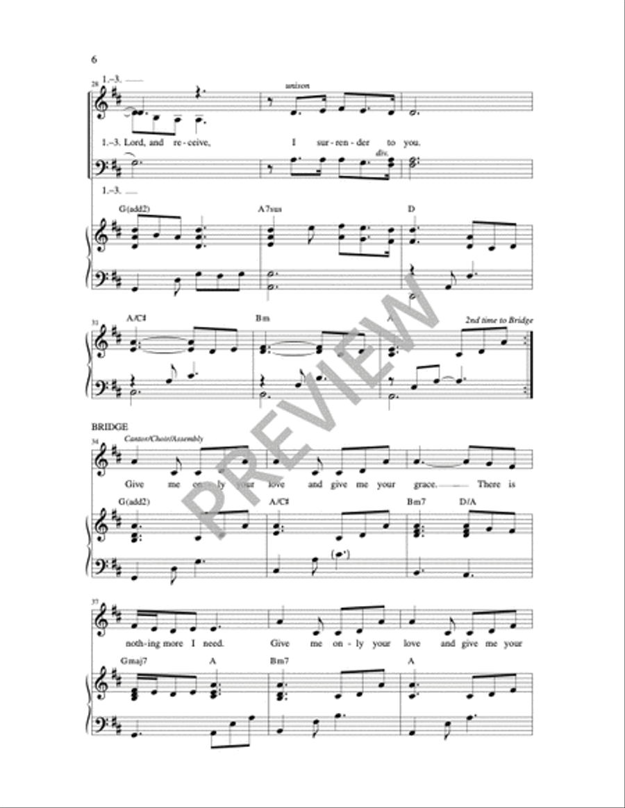 Take, O Lord, and Receive 3-Part scores gallery preview page 5